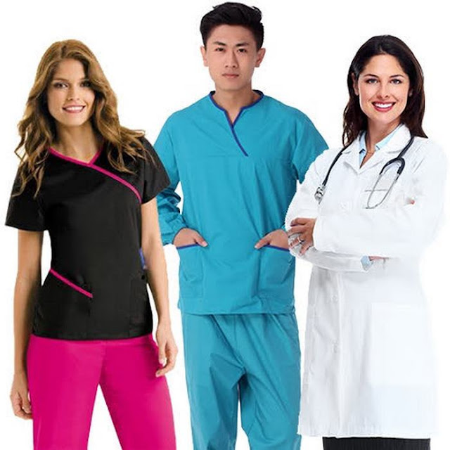 Áo blouse y tế, đồng phục bác sĩ, Áo y tá điều dưỡng nam/nữ